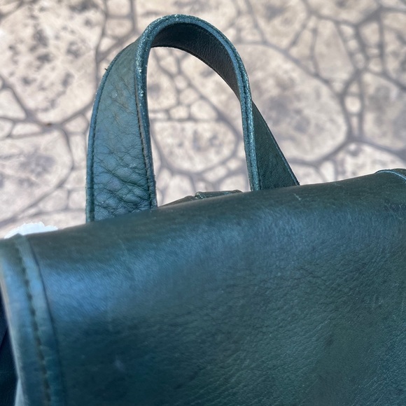 COACH 9960 vintage Elegant Green Leather Daypack - Picture 5 of 14